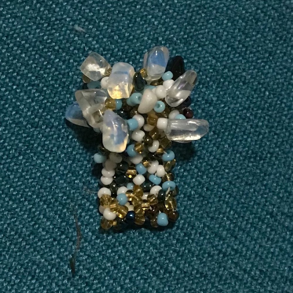 Glass Bead Confetti Ring